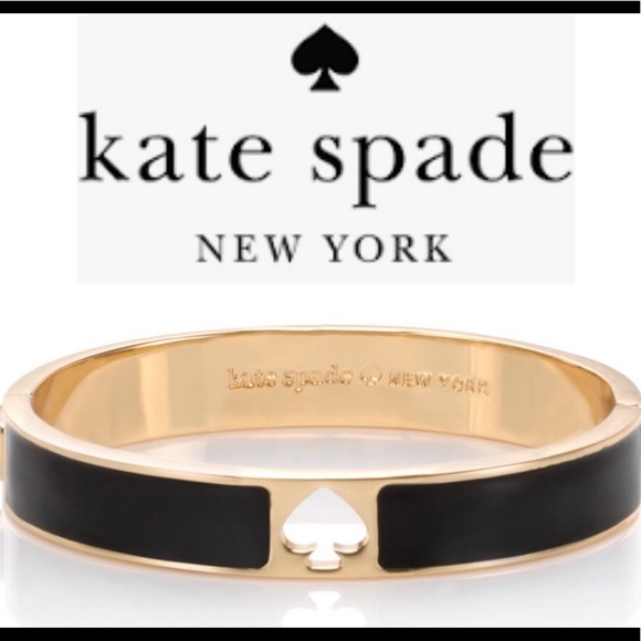 kate spade Jewelry - 🆕 Kate Spade Black Enamel and Gold-Tone Bangle